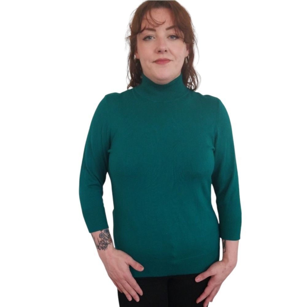 APT.9 3/4 Sleeve Turtleneck Sweater Size Large